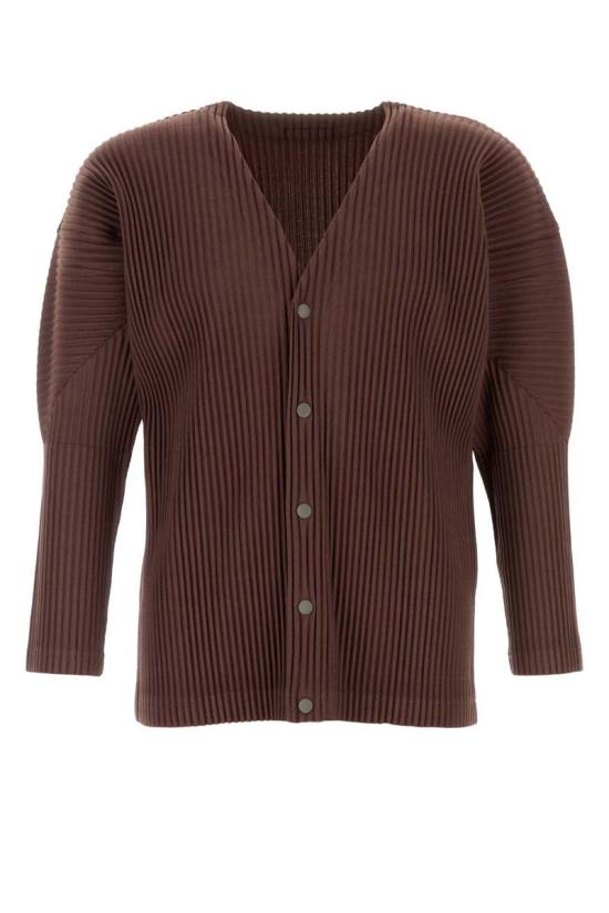 25FW 옴므 플리세 이세이 미야케 스웨터 HP58JL185 48 BROWN