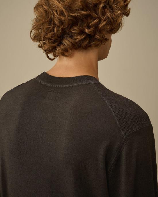  씨피 컴퍼니 스웨터 C.P. 컴퍼니 엑스트라파인 메리노 울 크루넥 - C.P. COMPANY