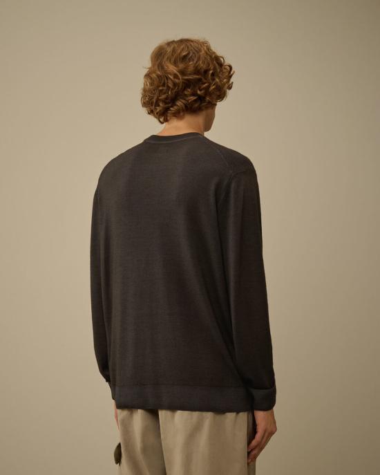  씨피 컴퍼니 스웨터 C.P. 컴퍼니 엑스트라파인 메리노 울 크루넥 - C.P. COMPANY