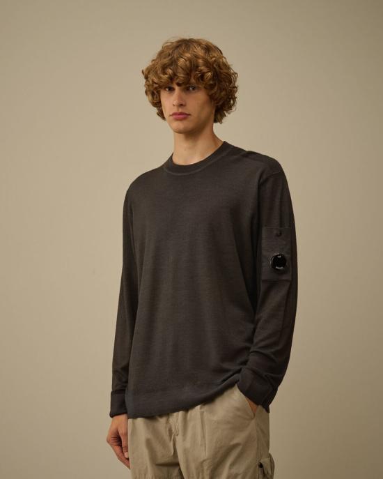  씨피 컴퍼니 스웨터 C.P. 컴퍼니 엑스트라파인 메리노 울 크루넥 - C.P. COMPANY