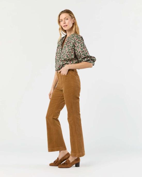  앤 매쉬번 스트레이트 팬츠 켄달 플레어 5 포켓 진 - ANN MASHBURN