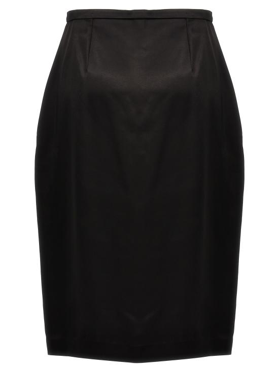 25FW 생로랑 미디 스커트 777645Y3I931000 Black - SAINT LAURENT