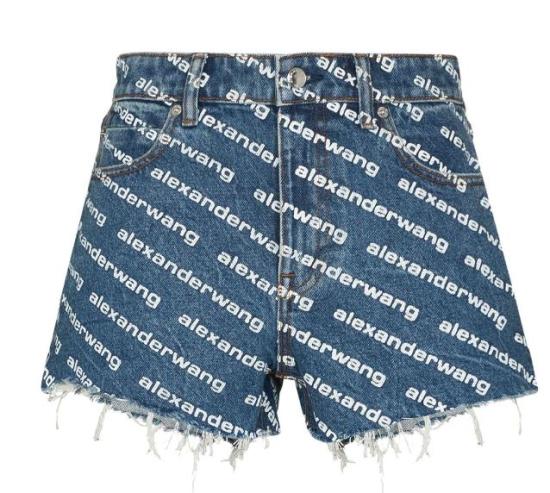 26SS 알렉산더 왕 숏팬츠 4DC1214897 460 DEEP BLUE WHITE 460