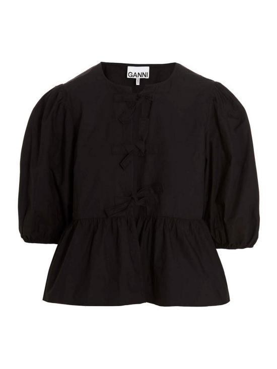  가니 블라우스 F7364099 Black