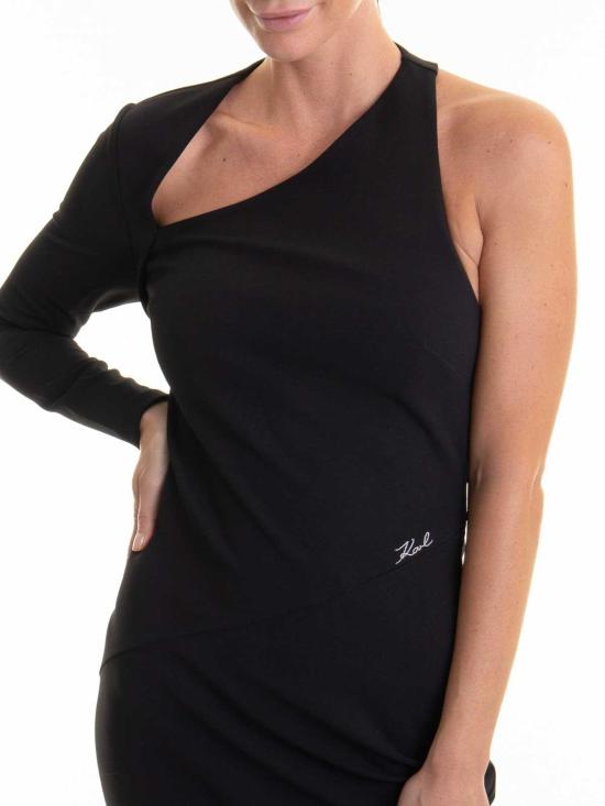  칼라거펠트 미디 스커트 246W1315999 Black - KARL LAGERFELD