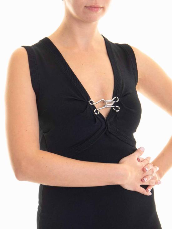 25FW 모스키노 미디 스커트 048782050555 Black - MOSCHINO