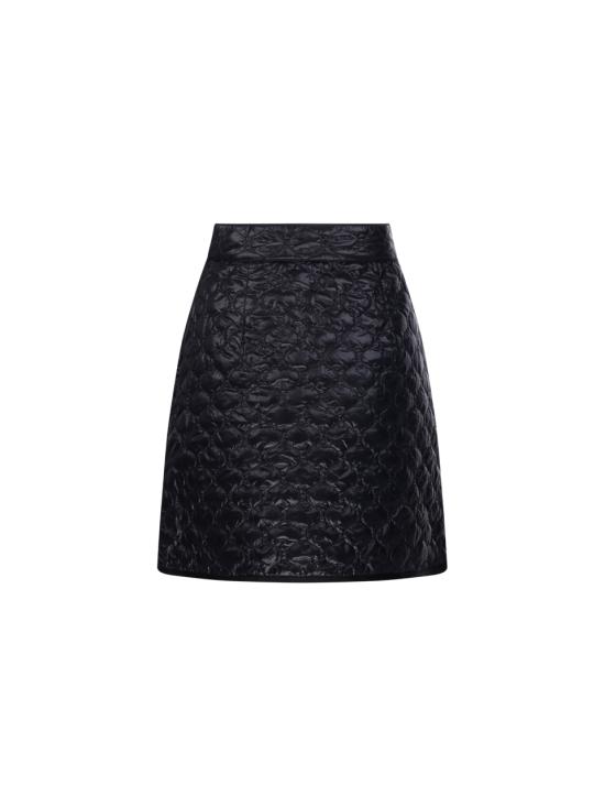 25FW 몽클레어 스퀘어 퀼티드 미니 랩 스커트 2D00036 597YG 999 BLACK - MONCLER