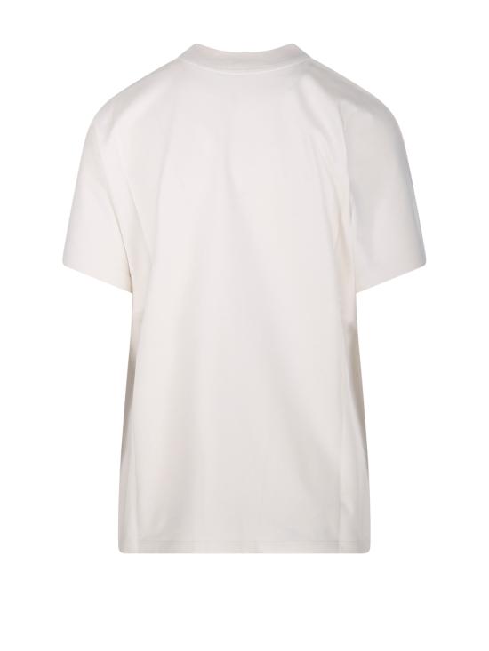 25FW 몽클레어 테디 로고 코튼 티셔츠 8C00028 89AUO 036 WHITE - MONCLER