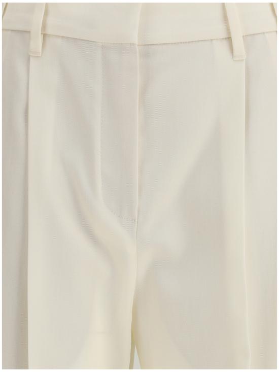 25FW 브루넬로 쿠치넬리 스트레이트 팬츠 MA033P9045 C4357 WHITE - BRUNELLO CUCINELLI