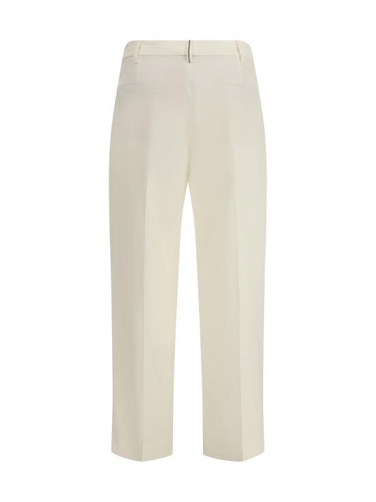 25FW 브루넬로 쿠치넬리 스트레이트 팬츠 MA033P9045 C4357 WHITE - BRUNELLO CUCINELLI