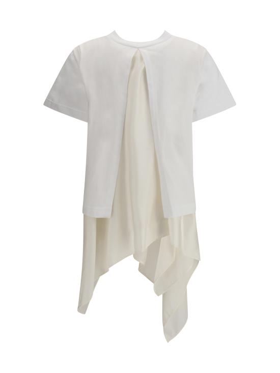 25FW 사카이 반팔 티셔츠 2508181 178 WHITE - SACAI