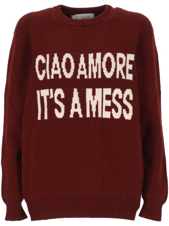 25FW 지아다 베닌카사 스웨터 121528 PRUN BORDEAUX