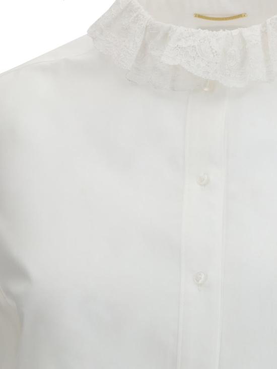 25FW 생로랑 셔츠 842627Y7K36 9601 WHITE - SAINT LAURENT