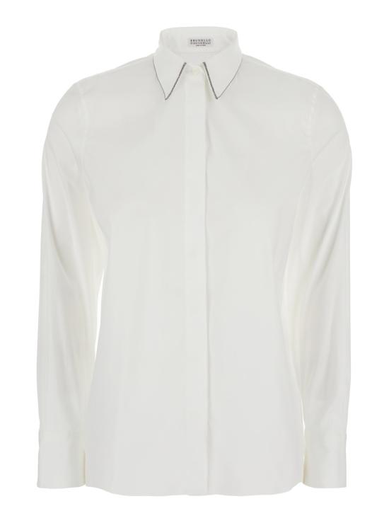 25FW 브루넬로 쿠치넬리 블라우스/셔츠 MP091MA606C159 White