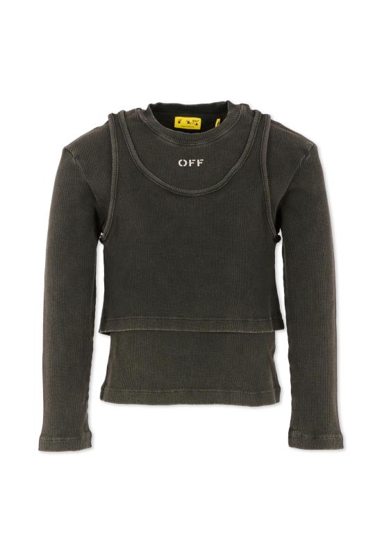 25FW [키즈] 오프화이트 탑 OGAB00BF25JER0010701 GREY