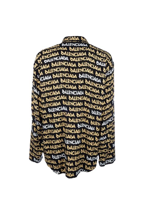 25SS 발렌시아가 긴팔 셔츠 681812TRLJ3 1094 BLACK BEIGE - BALENCIAGA