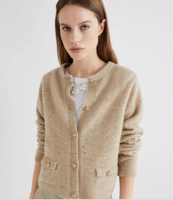 25FW 마렐라 가디건 DAVINA002 CAMMELLO Brown - MARELLA