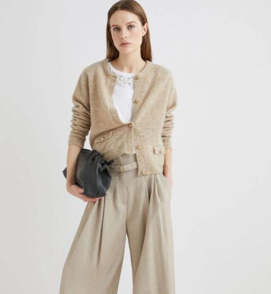 25FW 마렐라 가디건 DAVINA002 CAMMELLO Brown - MARELLA