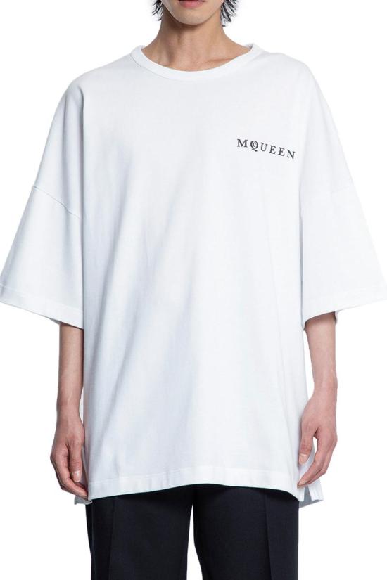 26SS 알렉산더 맥퀸 반팔 티셔츠 828434QTADE 0909 WHITE