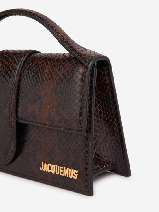 25FW 자크뮈스 토트백 24HBAW00007AC05A01 880DARKBROWN SNAKE - JACQUEMUS