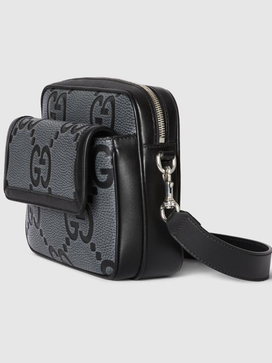 25FW 구찌 GG 점보 로고 크로스백 794088AAECE1046 GRAY DOM - GUCCI