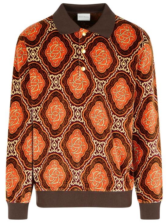 25FW 드롤드무슈 폴로 티셔츠 I PL137 CO235BN Brown