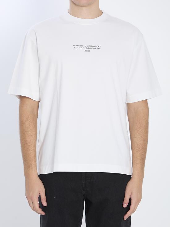 25FW 오프화이트 반팔 티셔츠 OMAA120F25 WHITE
