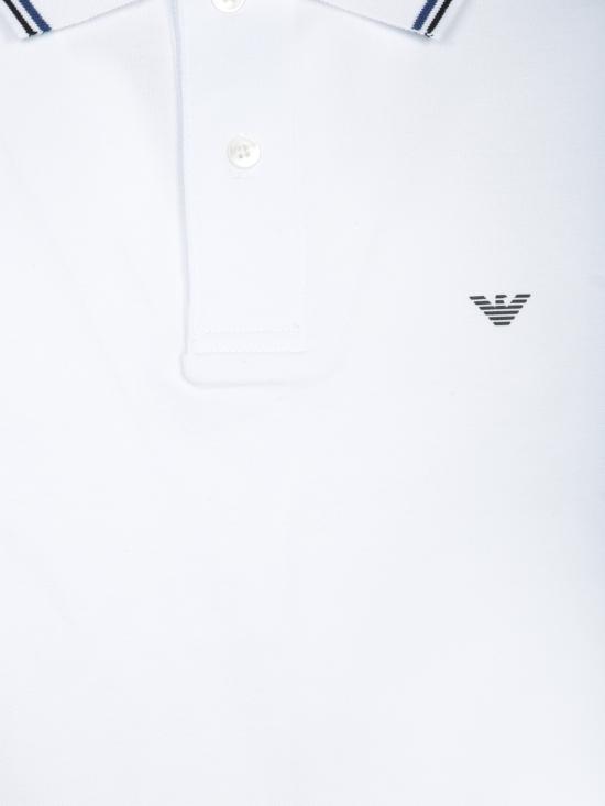 26FW 엠포리오 아르마니 폴로 티셔츠 8N1FB4 1JPTZ 0100 White - EMPORIO ARMANI