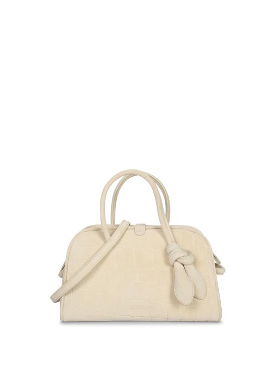 26FW 자크뮈스 TURISMO 투리스모 소프트 스몰 볼링 토트벡  BAW00416 AC07A09 120 White