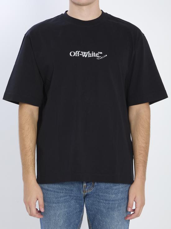 25FW 오프화이트 반팔 티셔츠 OMAA120F25 BLACK