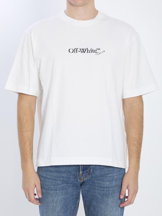 25FW 오프화이트 반팔 티셔츠 OMAA120F25 WHITE