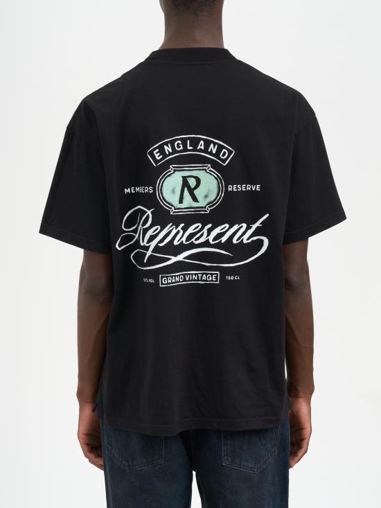 25FW 리프레젠트 반팔 티셔츠 MMLM10045001 Black - REPRESENT