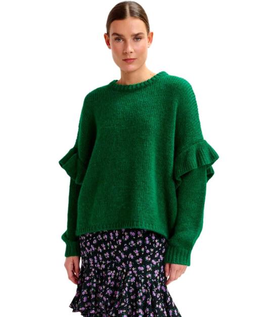 25FW 에센셜앤트워프 스웨터 IJUNE PC38 XS Green - ESSENTIEL ANTWERP