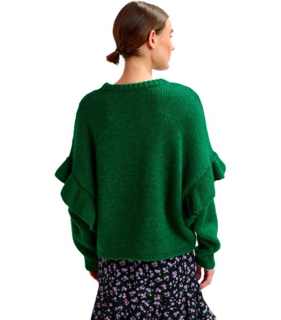 25FW 에센셜앤트워프 스웨터 IJUNE PC38 XS Green - ESSENTIEL ANTWERP