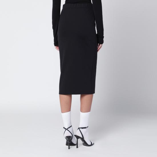 25FW 오프화이트 미디 스커트 OWCW00PF25JER001 Black - OFF WHITE