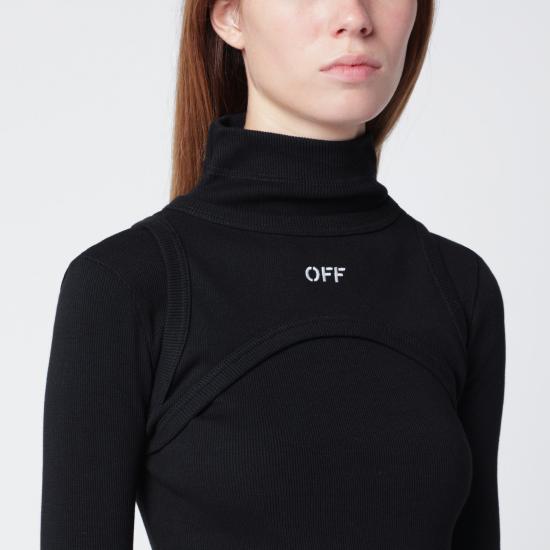 25FW 오프화이트 롱 원피스 OWDB495C99JER001 Black - OFF WHITE
