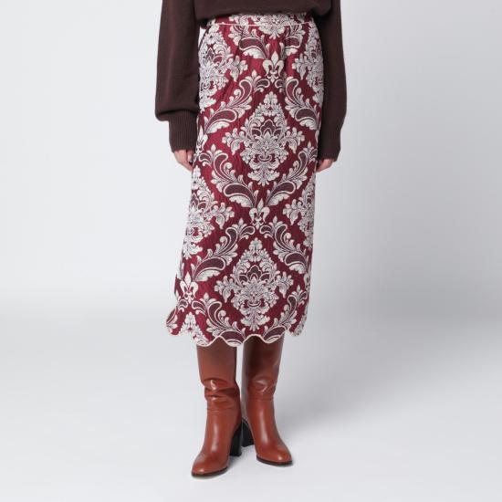 25FW 팜 리오 롱 스커트 340295PL Burgundy