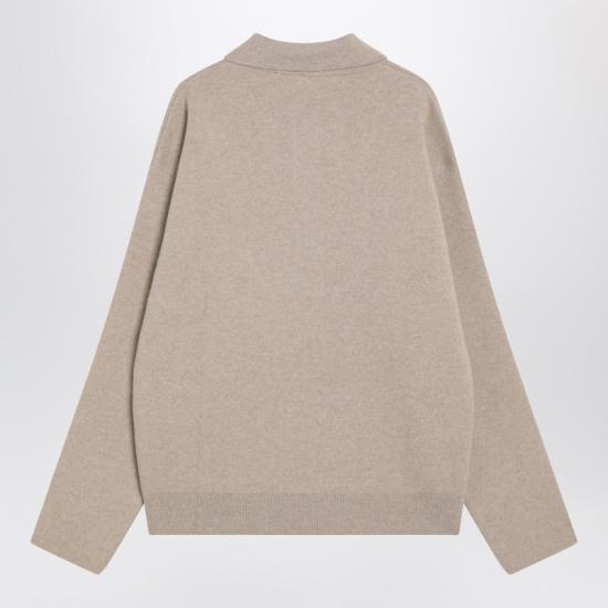 25FW 자크뮈스 팔로네 바뢰즈 니트 스웨터 25HSWM00609AK00276 Beige - JACQUEMUS