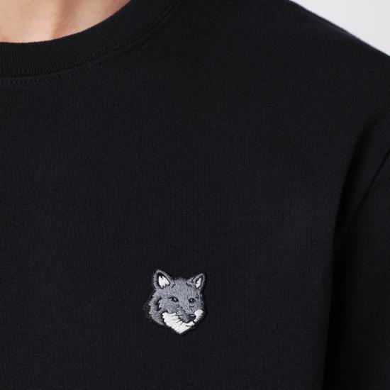 25FW 메종키츠네 폭스 헤드 컴포트 티셔츠 PM00108KJ7025 Black - MAISON KITSUNE