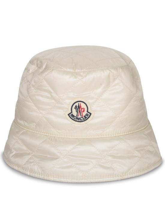 26FW 몽클레어 다이아몬드 퀼티드 패딩 버킷햇 3B00027 788RA 20N White