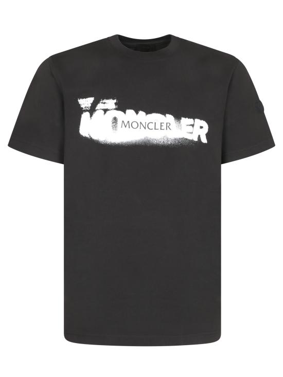 26FW 몽클레어  숏 슬리브 티셔츠 8C00010 89AUG 999 Black