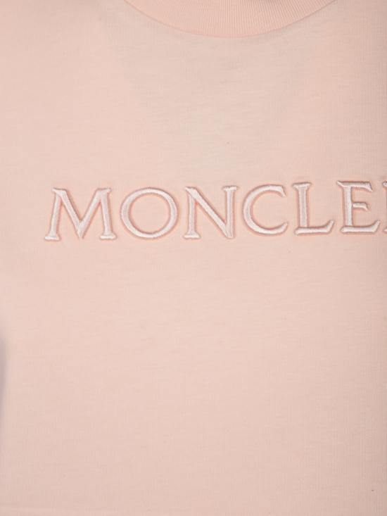 26FW 몽클레어 여성 로고 크루넥 반팔 티셔츠  8C00012 89AUO 519 Pink - MONCLER