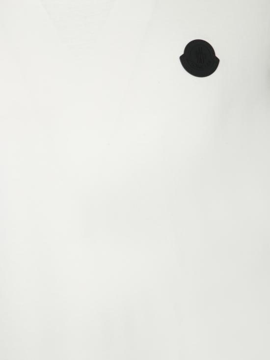 26FW 몽클레어 로고 패치 코튼 티셔츠 8C00039 89AYW 031 White - MONCLER
