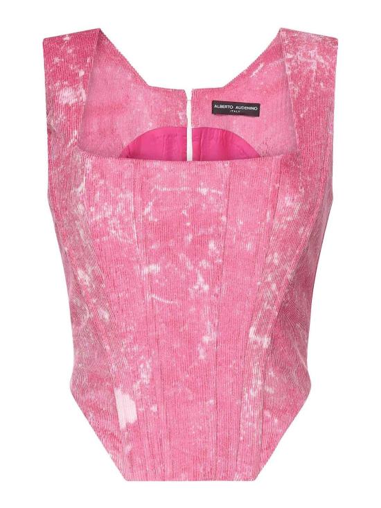  알베르토 아우데니노 민소매 티셔츠 AUW4MARLAPINKBATIK Nude Neutrals