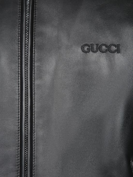 25SS 구찌 나파 레더 니트 봄버 자켓 793181 XNA29 1060 Black - GUCCI