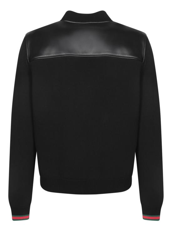 25SS 구찌 나파 레더 니트 봄버 자켓 793181 XNA29 1060 Black - GUCCI