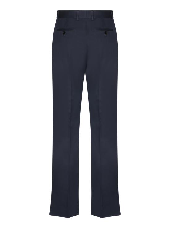 25SS 구찌 웹 디테일 코튼 개버딘 수트 팬츠 794410 ZABPQ 4020 Blue - GUCCI