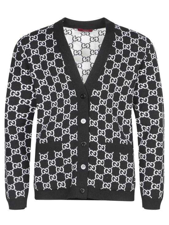 25SS 구찌 리버서블 GG 울 자카드 가디건 798157 XKEJP 1070 Black
