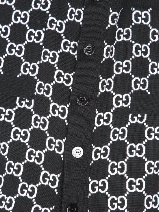 25SS 구찌 리버서블 GG 울 자카드 가디건 798157 XKEJP 1070 Black - GUCCI