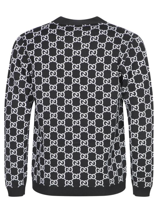 25SS 구찌 리버서블 GG 울 자카드 가디건 798157 XKEJP 1070 Black - GUCCI